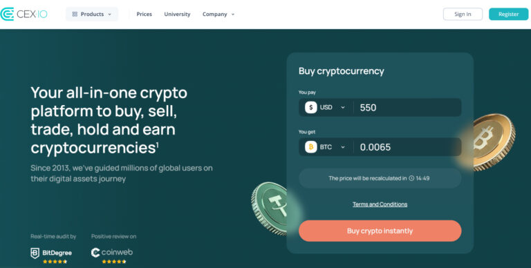 Cex.io menjacnica